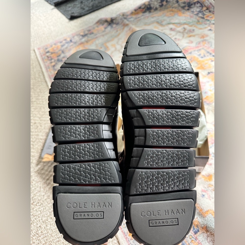 NIB Cole Haan zero grand hiker WP Black Rugged Boots black leather - Picture 5 of 6